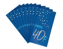 Servetten 40 Jaar Blauw 33cm 10st 12 Servetten 40 Jaar Blauw 33cm 10st -Feestartikelen Winkel servetten 40 jaar blauw 33cm 10st 4