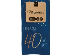 Servetten 40 Jaar Blauw 33cm 10st 13 Servetten 40 Jaar Blauw 33cm 10st -Feestartikelen Winkel servetten 40 jaar blauw 33cm 10st 5