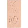 Servetten 40 Jaar Rose Goud 33cm 10st -Feestartikelen Winkel servetten 40 jaar rose goud 33cm 10st