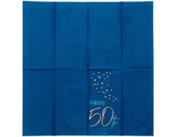 Servetten 50 Jaar Blauw 33cm 10st -Feestartikelen Winkel servetten 50 jaar blauw 33cm 10st 3