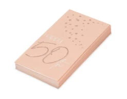 Servetten 50 Jaar Rose Goud 33cm 10st -Feestartikelen Winkel servetten 50 jaar rose goud 33cm 10st 3