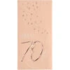 Servetten 70 Jaar Rose Goud 33cm 10st -Feestartikelen Winkel servetten 70 jaar rose goud 33cm 10st
