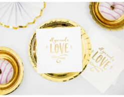Servetten All You Need Is Love 33cm 20st -Feestartikelen Winkel servetten all you need is love 33cm 20st 4