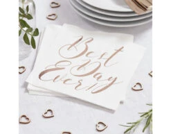 Servetten Best Day Ever 33cm 20st -Feestartikelen Winkel servetten best day ever 33cm 20st 2