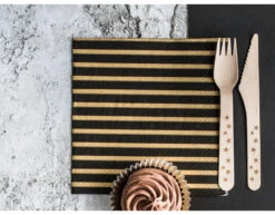 Servetten Gestreept 33cm 20st -Feestartikelen Winkel servetten gestreept 33cm 20st 2