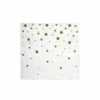 Servetten Gouden Stippen Wit 17cm 16st -Feestartikelen Winkel servetten gouden stippen wit 17cm 16st