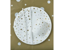Servetten Gouden Stippen Wit 17cm 16st -Feestartikelen Winkel servetten gouden stippen wit 17cm 16st 2