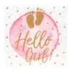 Servetten Hello Girl Papier 33cm -Feestartikelen Winkel servetten hello girl papier 33cm