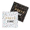 Servetten Party Time Papier 33cm 20st -Feestartikelen Winkel servetten party time papier 33cm 20st