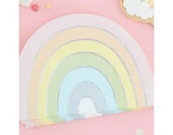 Servetten Regenboog 17cm 16st -Feestartikelen Winkel servetten regenboog 17cm 16st 1