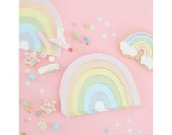 Servetten Regenboog 17cm 16st -Feestartikelen Winkel servetten regenboog 17cm 16st 2