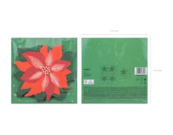 Servetten Rode Kerst Ster 15,5cm 20st -Feestartikelen Winkel servetten rode kerst ster 155cm 20st 4