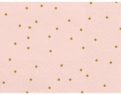 Servetten Stippen Roze 33cm 20st -Feestartikelen Winkel servetten stippen roze 33cm 20st 1