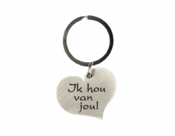 Sleutelhanger Hart Ik Hou Van Jou 10cm