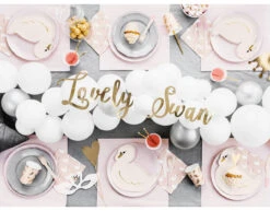 Slinger Lovely Swan Goud 64cm -Feestartikelen Winkel slinger lovely swan goud 64cm 3