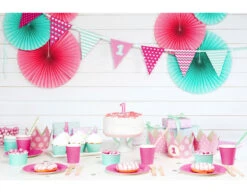 Slingers 1 Jaar Meisje 1,35m -Feestartikelen Winkel slingers 1 jaar meisje 135m 1