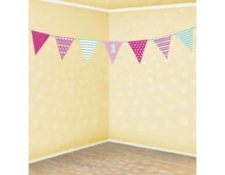 Slingers 1 Jaar Meisje 1,35m -Feestartikelen Winkel slingers 1 jaar meisje 135m 2