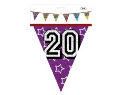 Slingers 20 Jaar Glitter 8m -Feestartikelen Winkel slingers 20 jaar glitter 8m 8
