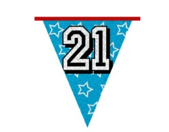 Slingers 21 Jaar Glitter 8m -Feestartikelen Winkel slingers 21 jaar glitter 8m 5