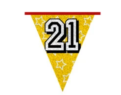 Slingers 21 Jaar Glitter 8m -Feestartikelen Winkel slingers 21 jaar glitter 8m 6