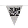 Slingers 25 Jaar Zilver Glitter 8m -Feestartikelen Winkel slingers 25 jaar zilver glitter 8m