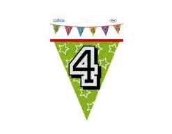 Slingers 4 Jaar Glitter 8m -Feestartikelen Winkel slingers 4 jaar glitter 8m 8