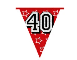 Slingers 40 Jaar Glitter 8m -Feestartikelen Winkel slingers 40 jaar glitter 8m 6