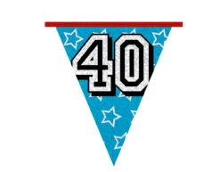 Slingers 40 Jaar Glitter 8m -Feestartikelen Winkel slingers 40 jaar glitter 8m 7