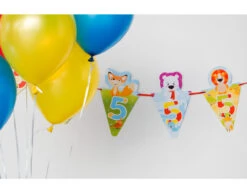 Slingers 5 Jaar Dieren 6m -Feestartikelen Winkel slingers 5 jaar dieren 6m 2