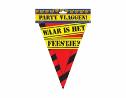 Slingers Waar Is Het Feestje 10m -Feestartikelen Winkel slingers waar is het feestje 10m 2