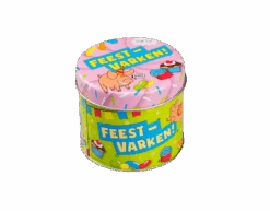 Snoepblik Feestvarken 9cm