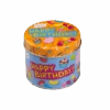 Snoepblik Happy Birthday 9cm -Feestartikelen Winkel snoepblik happy birthday 9cm