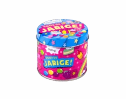 Snoepblik Jarige 9cm