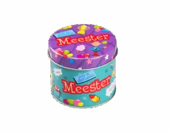 Snoepblik Meester 9cm