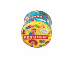 Snoepblik Pensioen 9cm -Feestartikelen Winkel snoepblik pensioen 9cm 1