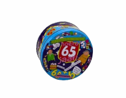 Snoeptrommel 65 Jaar 14cm -Feestartikelen Winkel snoeptrommel 65 jaar 14cm 1