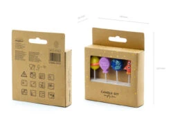 Space Kaarsen 3cm 4st -Feestartikelen Winkel space kaarsen 3cm 4st 2