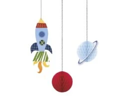 Space Party Hangdecoratie 3st