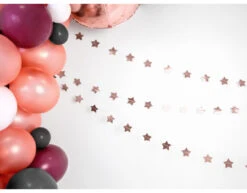 Sterren Slinger Rose Goud 3,6m -Feestartikelen Winkel sterren slinger rose goud 36m 2