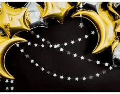 Sterren Slinger Zilver 3,6m -Feestartikelen Winkel sterren slinger zilver 36m 2