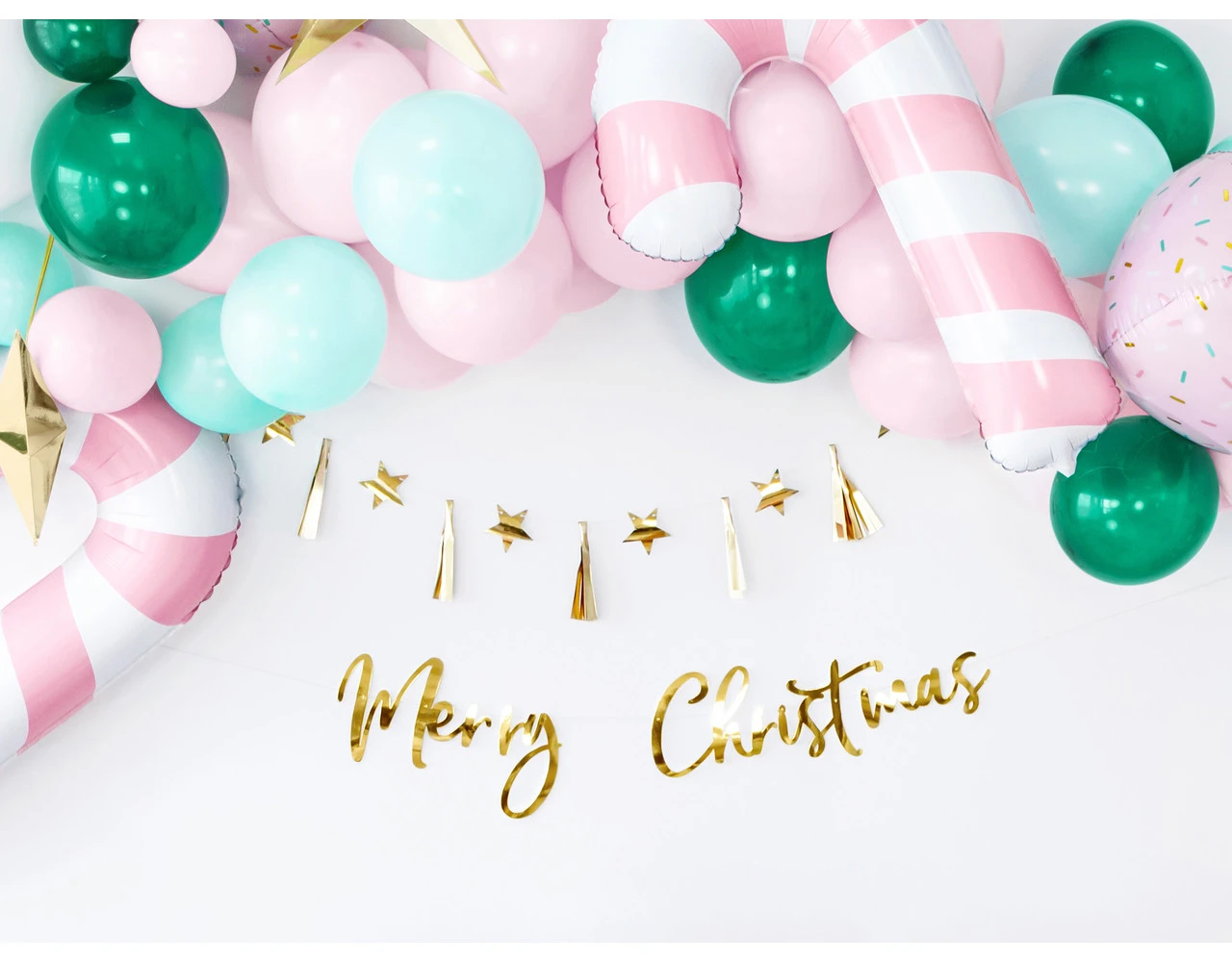 Sterren Tassel Slinger Goud 1,3m 7 Sterren Tassel Slinger Goud 1,3m - Afbeelding 5