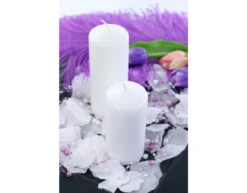 Stompkaars Wit 15cm 6st -Feestartikelen Winkel stompkaars wit 15cm 6st 2