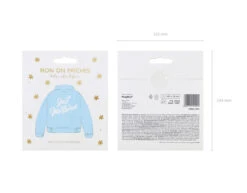 Strijk Embleem Just Married 30cm -Feestartikelen Winkel strijk embleem just married 30cm 3