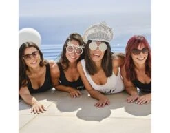 Sunglasses The Bride Silver With Pearls -Feestartikelen Winkel sunglasses the bride silver with pearls 3