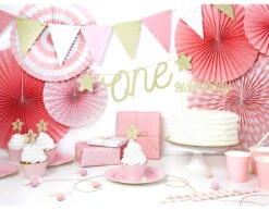 Taarttopper 1ste Verjaardag Goud 21cm -Feestartikelen Winkel taarttopper 1ste verjaardag goud 21cm 3