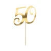 Taarttopper 50 Jaar Goud 20,5cm 2 Taarttopper 50 Jaar Goud 20,5cm -Feestartikelen Winkel taarttopper 50 jaar goud 205cm