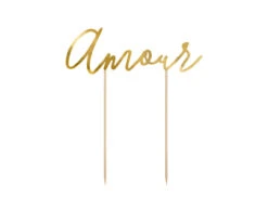 Taarttopper Amour Goud 22,5cm
