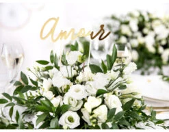 Taarttopper Amour Goud 22,5cm -Feestartikelen Winkel taarttopper amour goud 225cm 4