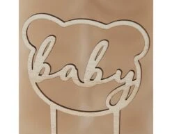 Taarttopper Baby Hout 16cm -Feestartikelen Winkel taarttopper baby hout 16cm 2