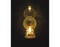 Taarttopper Cijfer 8 Verlichting 13cm 5 Delig -Feestartikelen Winkel taarttopper cijfer 8 verlichting 13cm 5 delig 1